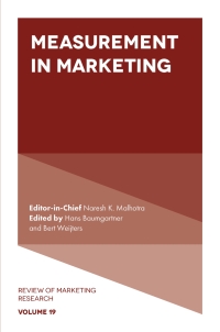 Cover image: Measurement in Marketing 9781800436312