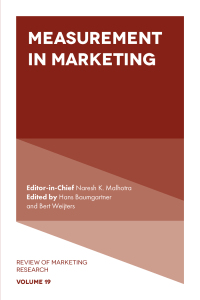 Cover image: Measurement in Marketing 9781800436312