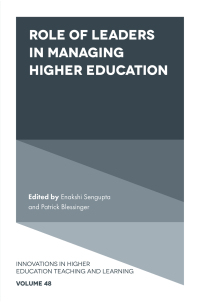 Imagen de portada: Role of Leaders in Managing Higher Education 9781800437333