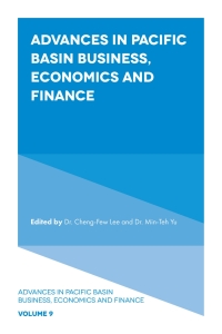 صورة الغلاف: Advances in Pacific Basin Business, Economics and Finance 9781800438712