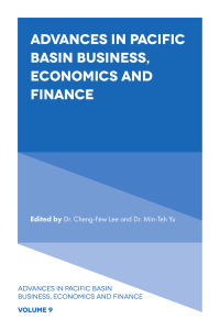 صورة الغلاف: Advances in Pacific Basin Business, Economics and Finance 9781800438712