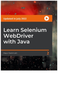 Imagen de portada: Learn Selenium WebDriver with Java 1st edition 9781800562592