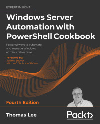 Omslagafbeelding: Windows Server Automation with PowerShell Cookbook 4th edition 9781800568457