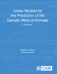 Cover image: Linear Models for the Prediction of the Genetic Merit of Animals 4th edition 9781800620483
