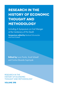 Cover image: Research in the History of Economic Thought and Methodology 9781800711457