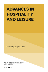 صورة الغلاف: Advances in Hospitality and Leisure 9781800712737