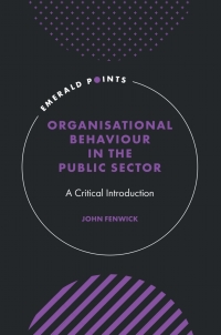 Cover image: Organisational Behaviour in the Public Sector 9781800714212
