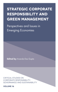 Titelbild: Strategic Corporate Responsibility and Green Management 9781800714472