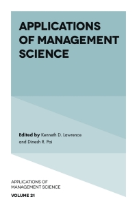 Imagen de portada: Applications of Management Science 9781800715523