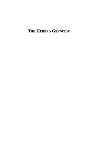 Imagen de portada: The Herero Genocide 1st edition 9781805391517