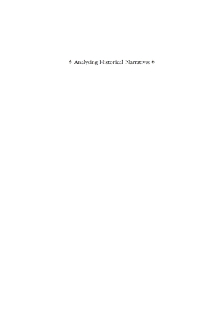 Cover image: Analysing Historical Narratives 1st edition 9781805397380