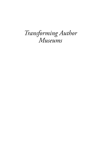 Imagen de portada: Transforming Author Museums 1st edition 9781800732438
