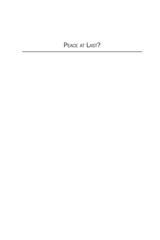 表紙画像: Peace At Last? 1st edition 9781571816580