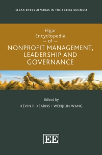 Cover image: Elgar Encyclopedia of Nonprofit Management, Leadership and Governance 1st edition 9781800880085