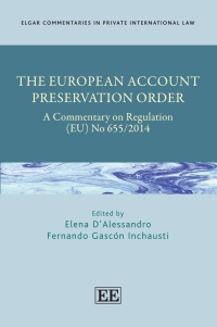 Cover image: The European Account Preservation Order 1st edition 9781800880290