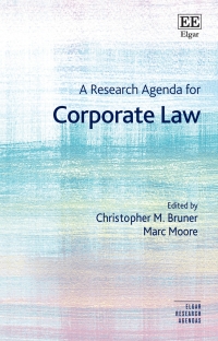 Cover image: A Research Agenda for Corporate Law 1st edition 9781800880436