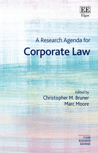 Cover image: A Research Agenda for Corporate Law 1st edition 9781800880436