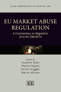 Cover image: EU Market Abuse Regulation 1st edition 9781800882232