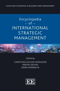 Titelbild: Encyclopedia of International Strategic Management 1st edition 9781800884038