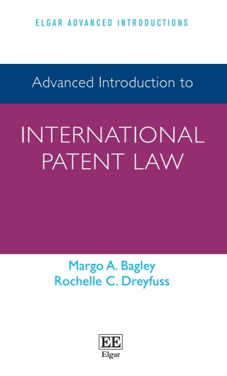 Cover image: Advanced Introduction to International Patent Law 1st edition 9781800884373