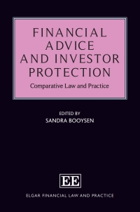 Imagen de portada: Financial Advice and Investor Protection 1st edition 9781800884618
