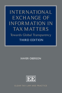 Cover image: International Exchange of Information in Tax Matters 3rd edition 9781800884908