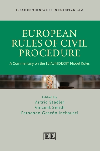 Cover image: European Rules of Civil Procedure 1st edition 9781800887831