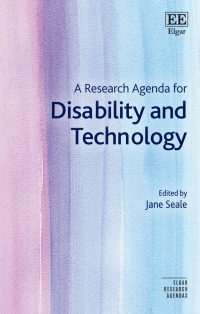 Imagen de portada: A Research Agenda for Disability and Technology 1st edition 9781800888630