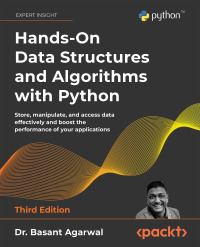 Cover image: Hands-On Data Structures and Algorithms with Python 3rd edition 9781801073448