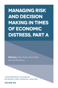 Cover image: Managing Risk and Decision Making in Times of Economic Distress 9781801174275