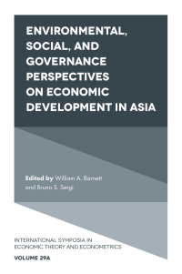 Cover image: Environmental, Social, and Governance Perspectives on Economic Development in Asia 9781801175951