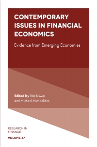 Cover image: Contemporary Issues in Financial Economics 9781801178396