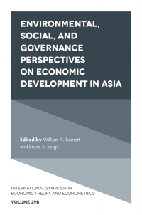 صورة الغلاف: Environmental, Social, and Governance Perspectives on Economic Development in Asia 9781801178952