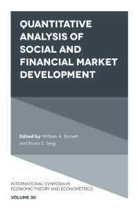 Cover image: Quantitative Analysis of Social and Financial Market Development 9781801179218