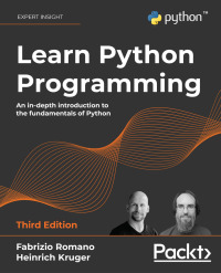 Cover image: Learn Python Programming 3rd edition 9781801815093