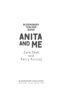 Imagen de portada: Bloomsbury Teacher Guide: Anita and Me 1st edition 9781801993623