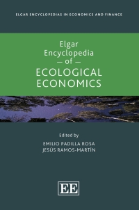 Cover image: Elgar Encyclopedia of Ecological Economics 1st edition 9781802200409