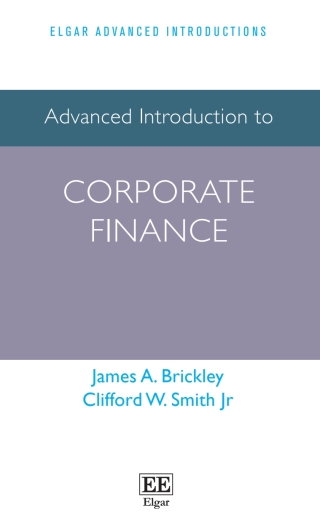 Cover image: Advanced Introduction to Corporate Finance 1st edition 9781802200997