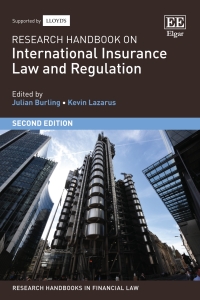 Cover image: Research Handbook on International Insurance Law and Regulation 2nd edition 9781802205886