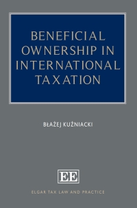Imagen de portada: Beneficial Ownership in International Taxation 1st edition 9781802206067