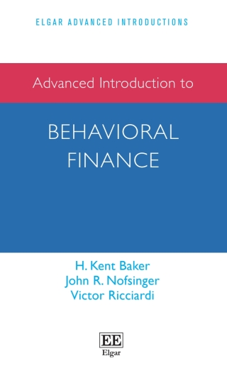 Cover image: Advanced Introduction to Behavioral Finance 1st edition 9781802206982