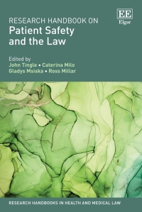 Cover image: Research Handbook on Patient Safety and the Law 1st edition 9781802207057
