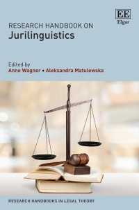 表紙画像: Research Handbook on Jurilinguistics 1st edition 9781802207231