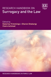 Cover image: Research Handbook on Surrogacy and the Law 1st edition 9781802207644