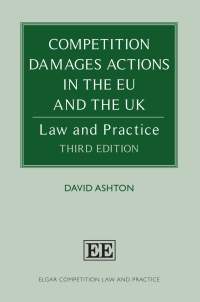 Imagen de portada: Competition Damages Actions in the EU and the UK 3rd edition 9781802209273