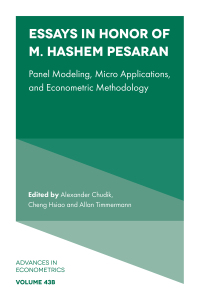 Cover image: Essays in Honor of M. Hashem Pesaran 9781802620665