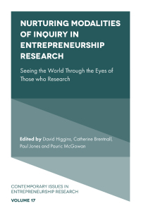 Cover image: Nurturing Modalities of Inquiry in Entrepreneurship Research 9781802621860