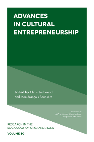 Cover image: Advances in Cultural Entrepreneurship 9781802622089