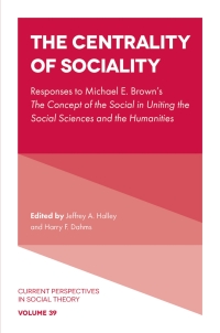 Imagen de portada: The Centrality of Sociality 9781802623628