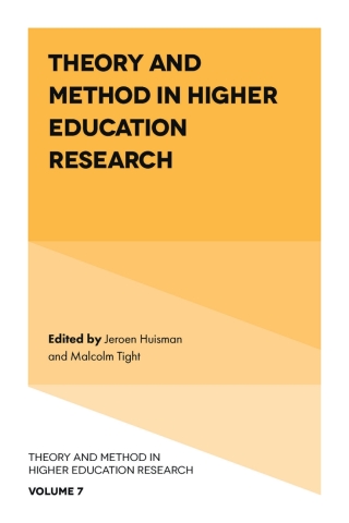 Titelbild: Theory and Method in Higher Education Research 9781802624427